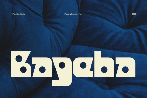 Bageba: A Bold Display Font for Handmade Branding