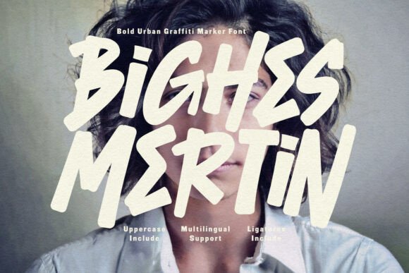 Bighes Mertin: A Bold Display Font for Digital Brand Impact