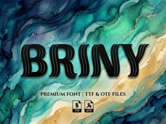 Briny: A Display Font That Earns Its Space
