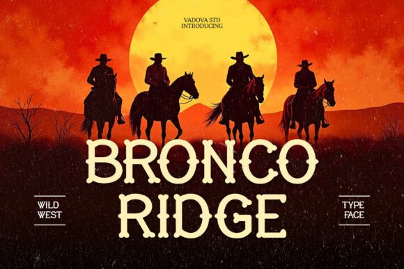 Bronco Ridge: A Bold Display Typeface for Authentic Branding