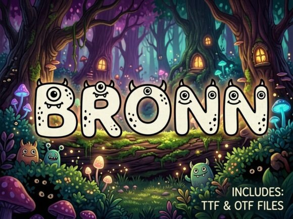 Bronn: A Bold Display Font That Makes Handmade Products Shine