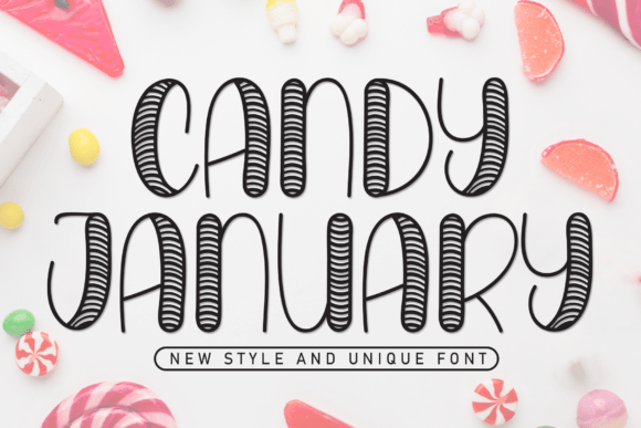 Candy January: A Fresh Display Font for Digital Branding