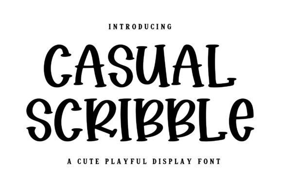 Casual Scribble: A Playful Display Font for Editorial Charm
