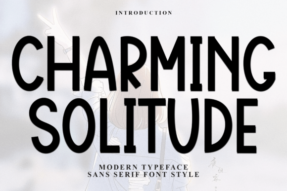 Charming Solitude: A Festive Display Font That Makes Campaigns Instantly Recognizable