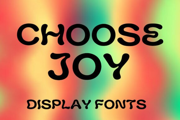 Choose Joy Font: A Vibrant Display Typeface for Handmade Brands