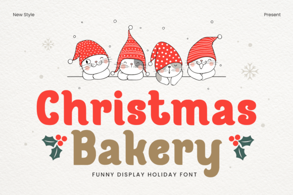 Christmas Bakery: A Warm, Handcrafted Display Font for Holiday Makers