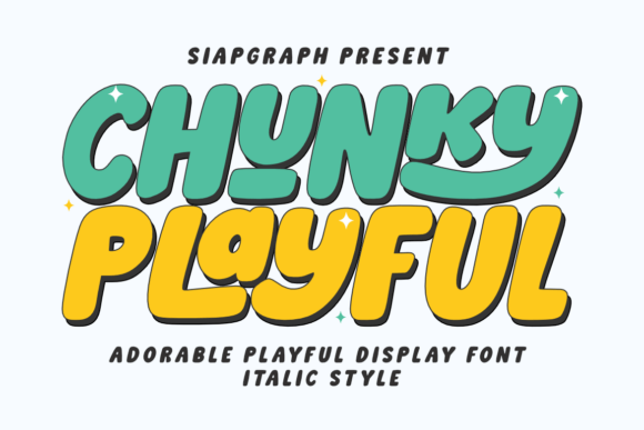 Chunky Playful: A Display Font That Makes Your Brand Feel Friendly & Polished