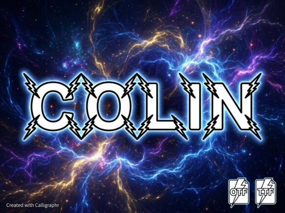 Colin: A Bold Display Typeface for Handmade Brands