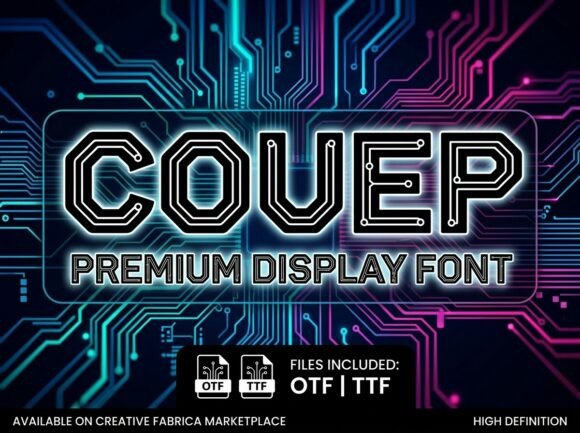 Couep: A Bold Display Typeface for Handmade Makers