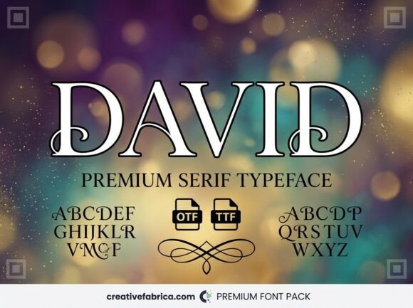 David: A Bold Display Typeface for Digital Brand Impact