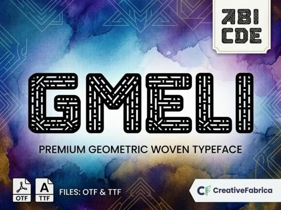 Gmeli: A Display Typeface for Bold, Modular Branding