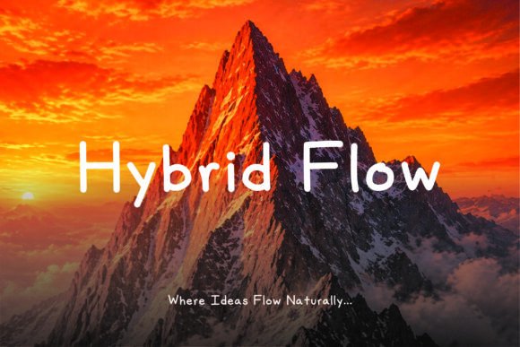 Hybrid Flow: A Display Typeface That Feels Like Your Brand Just Got a Deep Breath