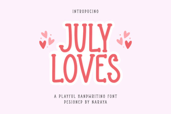 July Loves: A Playful Display Font That Elevates Real Small Business Branding