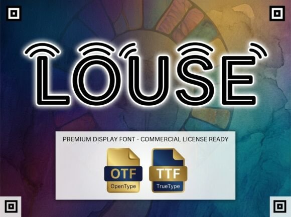 Louse Display Typeface for Handmade Labels & Printables
