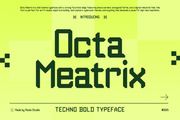 Octa Meatrix: A Futuristic Display Typeface That Elevates Small Business Branding