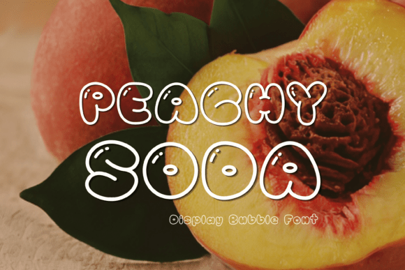 Peachy Soda: A Playful Display Font for Small Business Branding