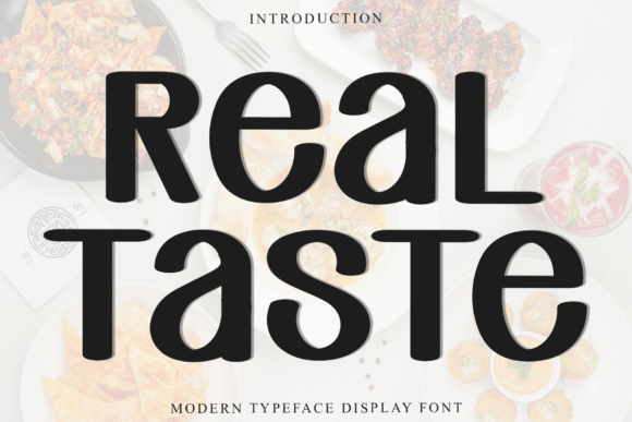Real Taste: A Festive Display Font That Delivers Joy—Not Just Gimmicks