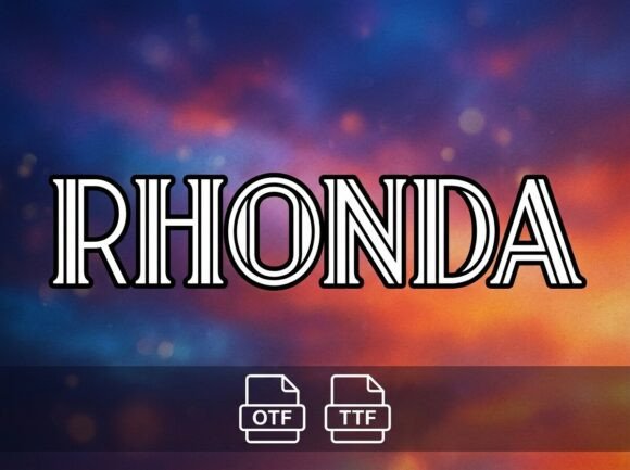 Rhonda: A Bold Display Font That Commands Attention