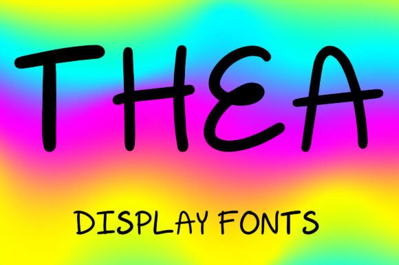 Thea: A Playful Display Font That Makes Campaigns Feel Human