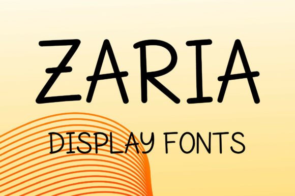 Zaria: A Playful Display Font for Editorial Charm