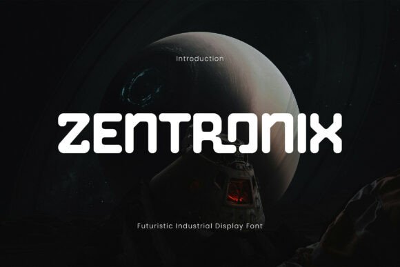 Zentronix: A Futuristic Display Font for Handmade Brands
